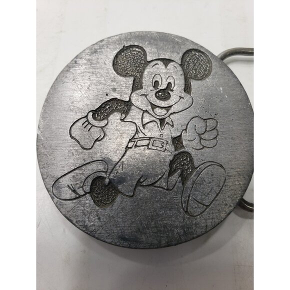 Vintage 1970’s Running Mickey Mouse Belt Buckle Walt Disney Productions - Picture 2 of 11